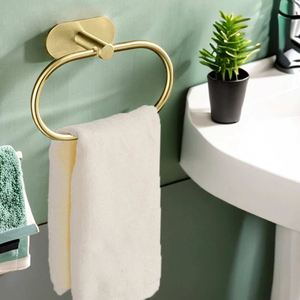 Modern Black Towel Holder