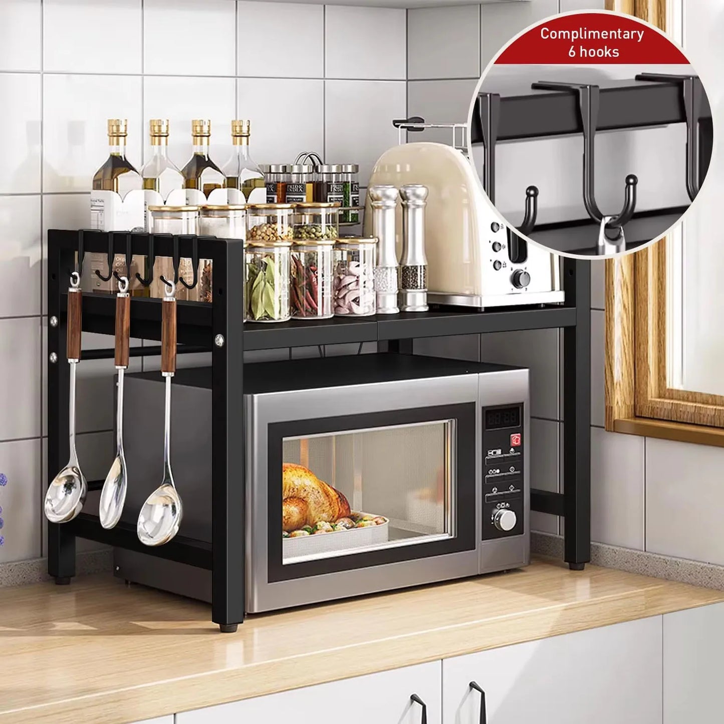 Adjustable Microwave Rack