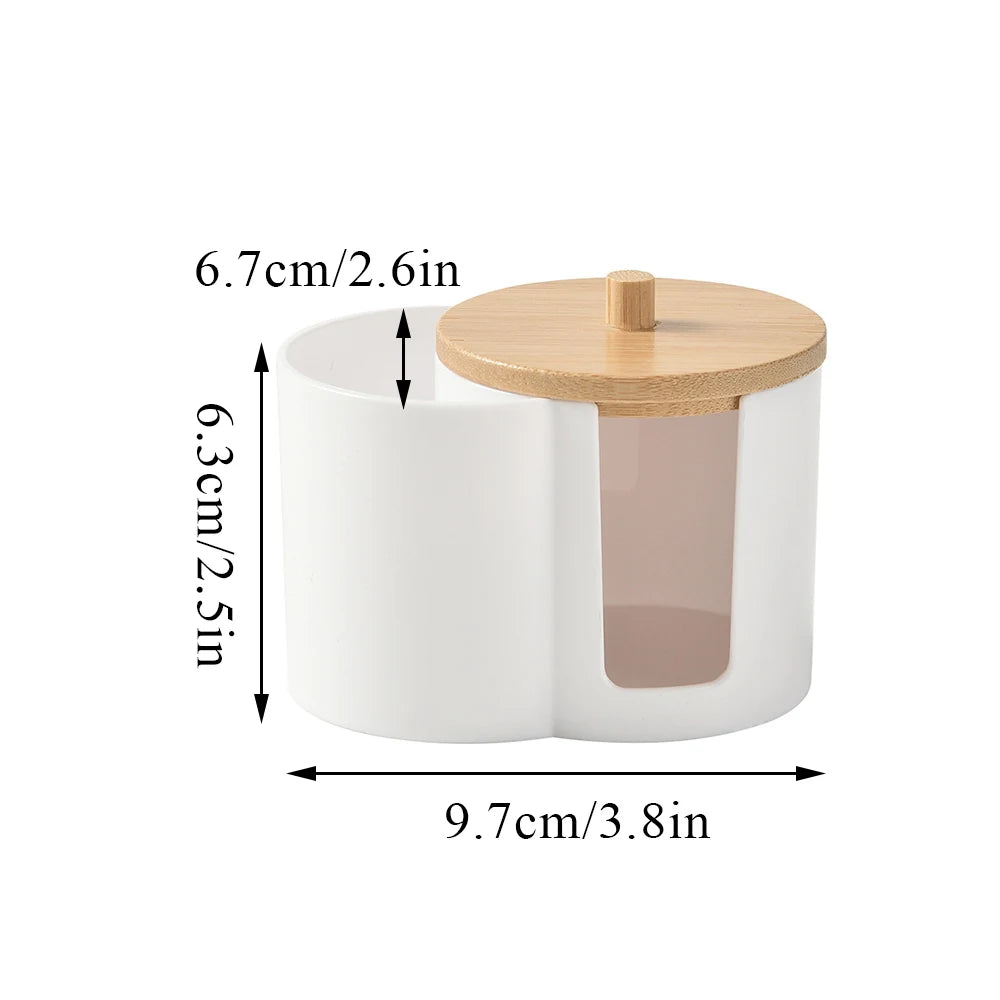 Bathroom Cotton Swab & Pad Jar
