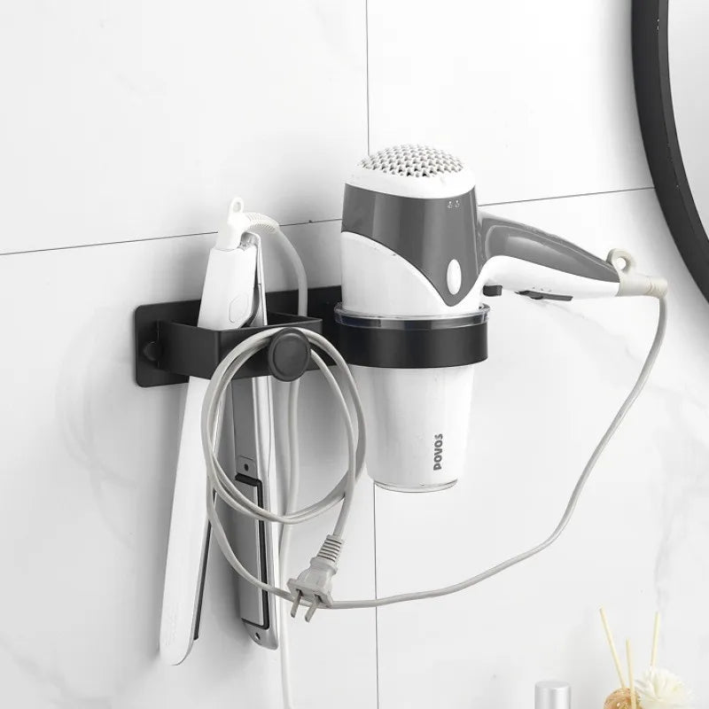 Wall-Mounted Hair Dryer Holder