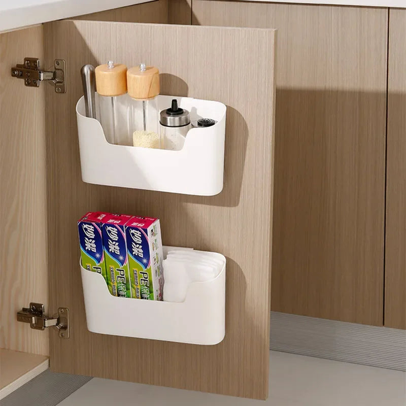 Wall-Mounted Adhesive Storage Rack