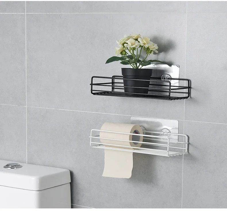 Corner Wall-Mounted Bathroom Shelf