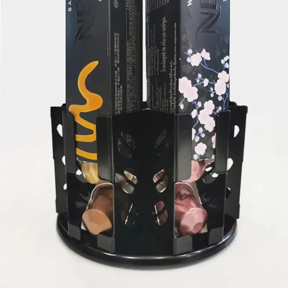 Rotating Coffee Capsule Storage Tower