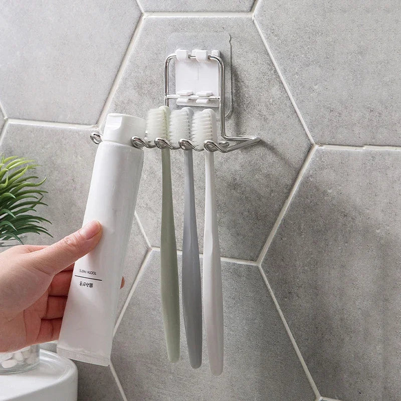 Sleek Wall-Mounted Toothbrush Holder