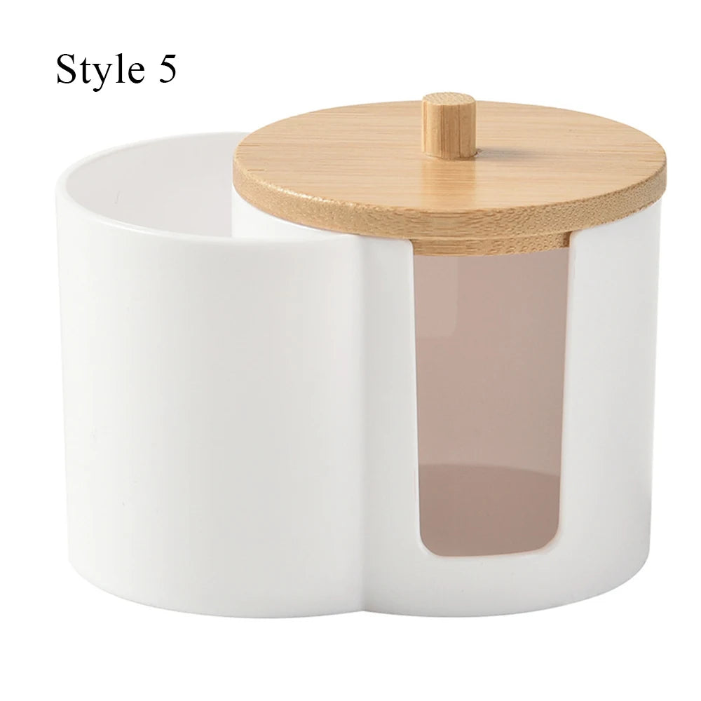 Bathroom Cotton Swab & Pad Jar