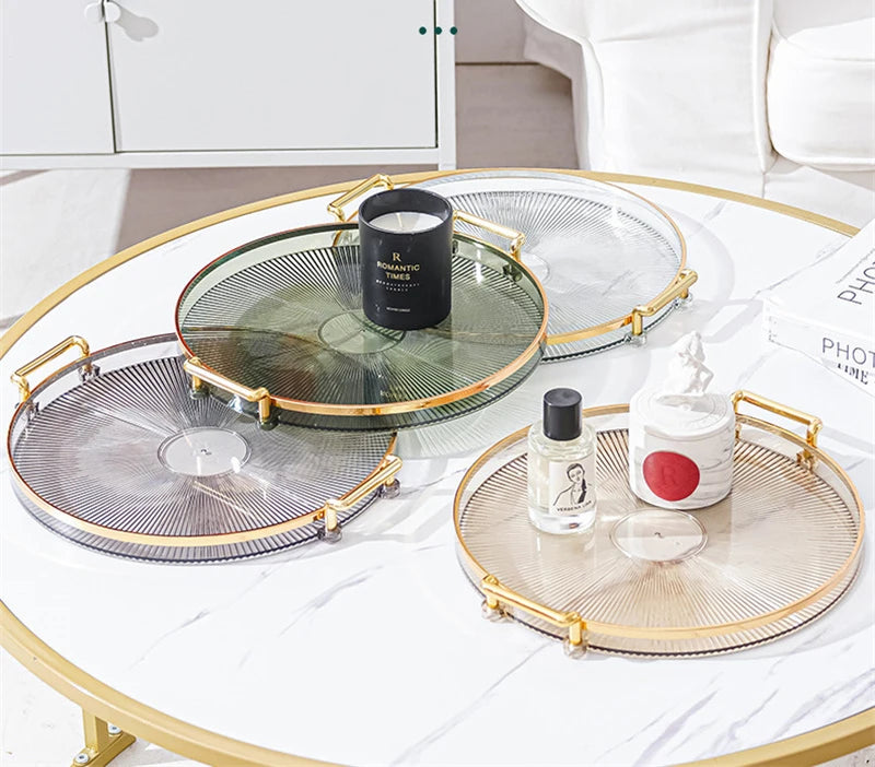 Round Acrylic Serving Tray