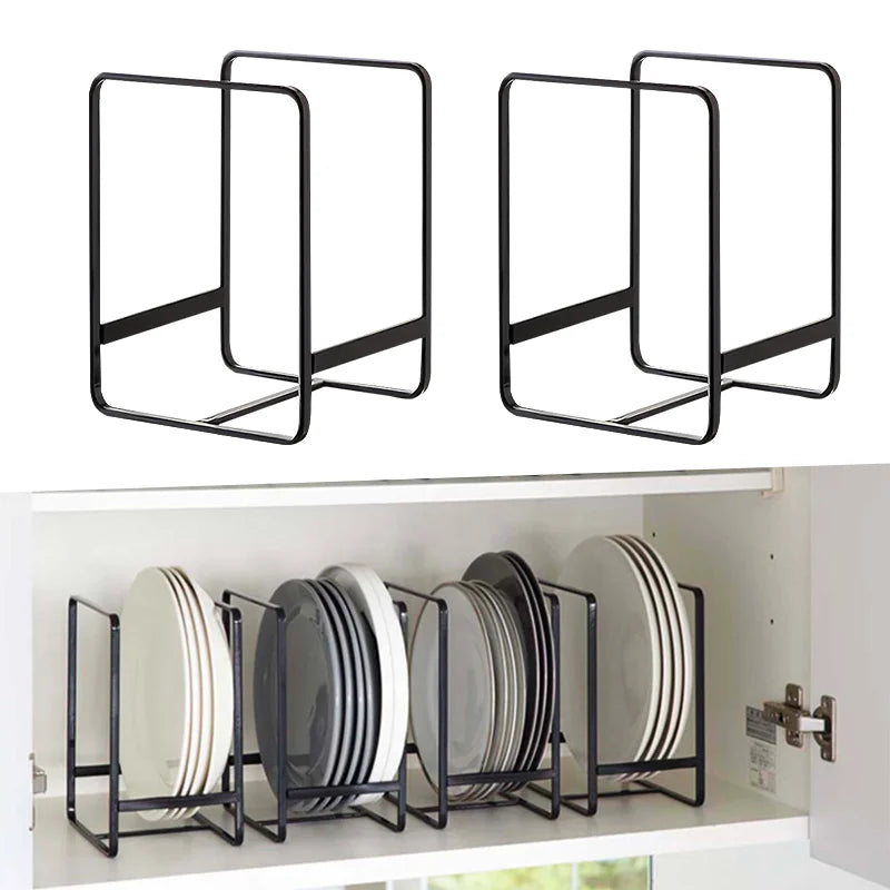Metal Kitchen Plate Organizer