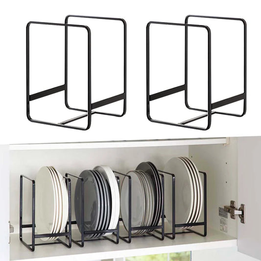 Metal Kitchen Plate Organizer