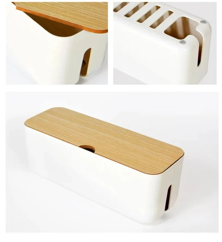 Wooden Cable Storage Box