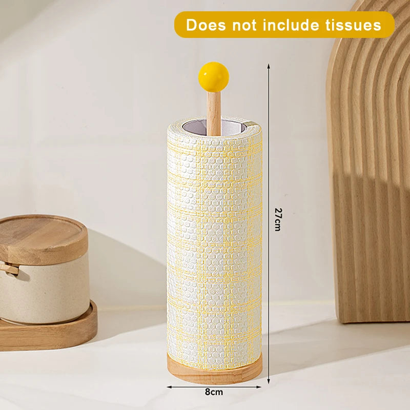 Wooden Vertical Paper Towel Holder