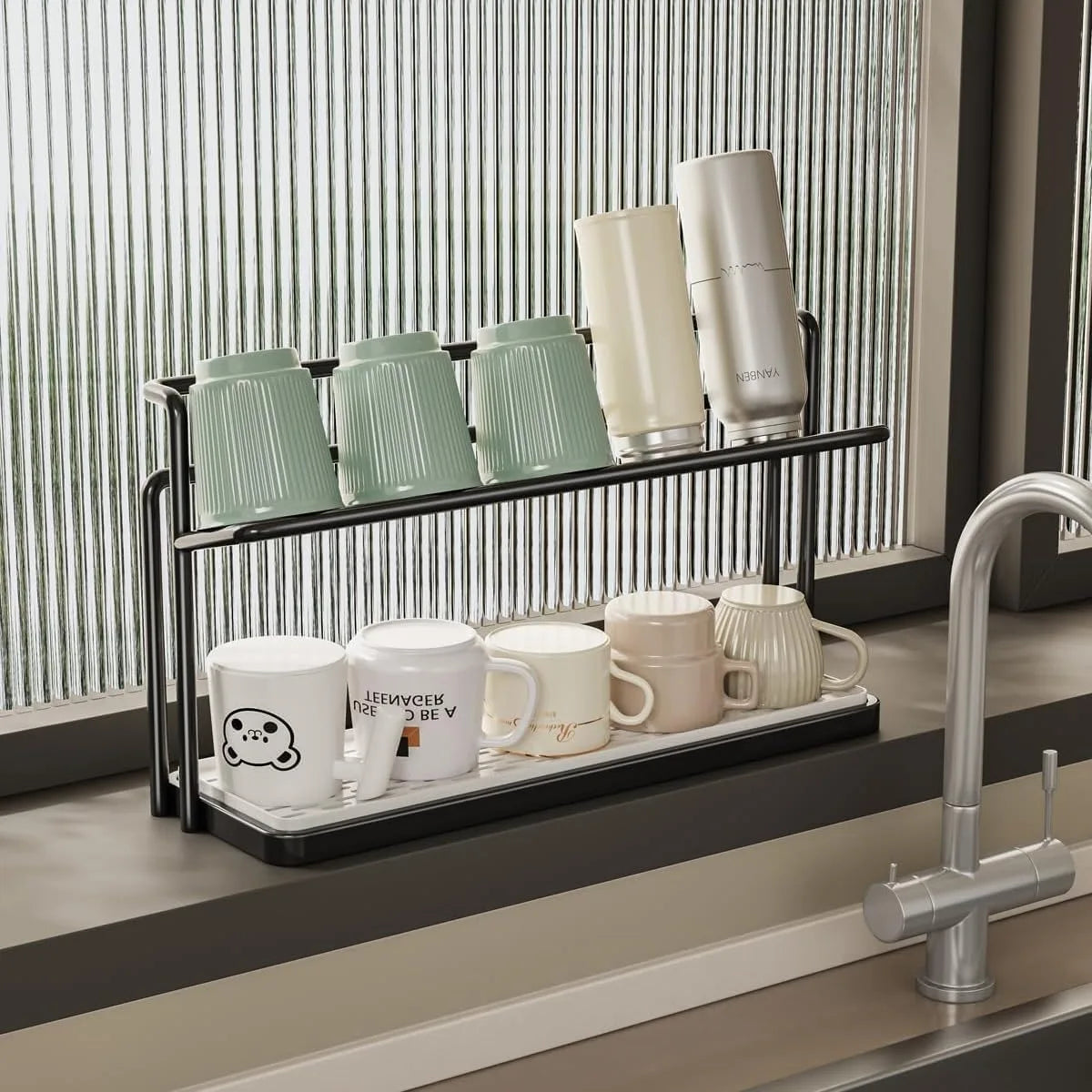 2-Layer Bottle & Cup Drying Rack