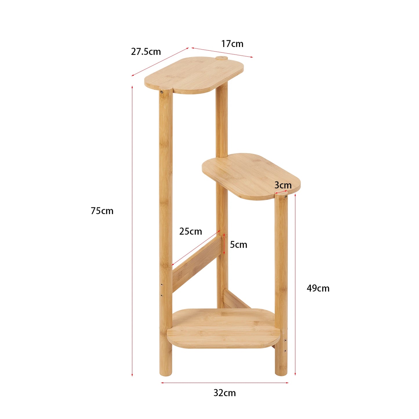 3-Tier Bamboo Plant Stand