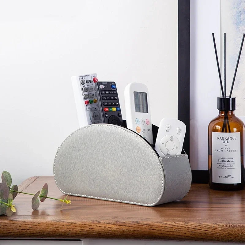 5-grid PU leather storage box