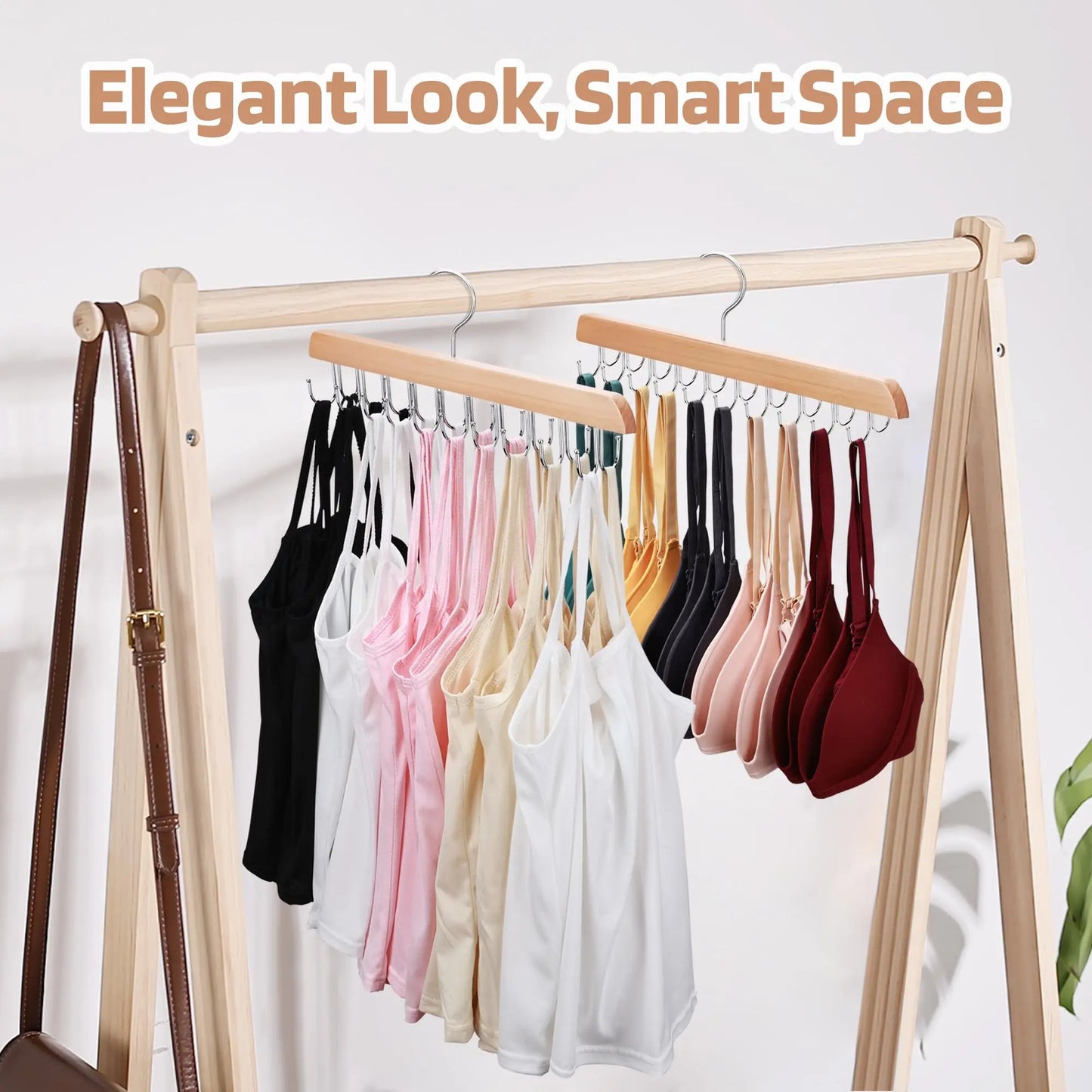 Space-Saving Wooden Hanger