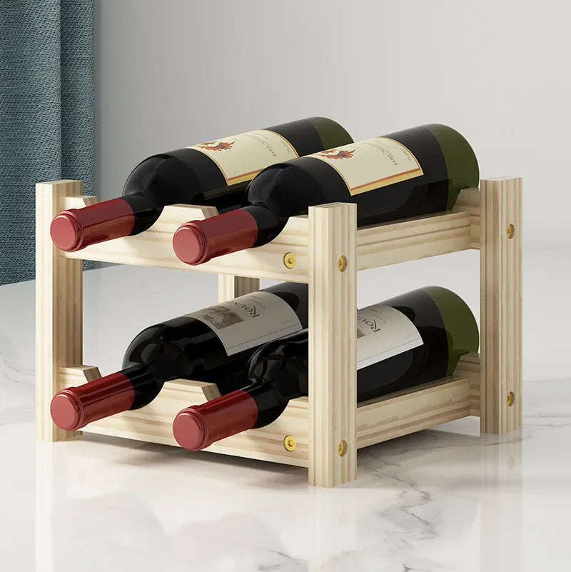 Solid Wood Wine Rack