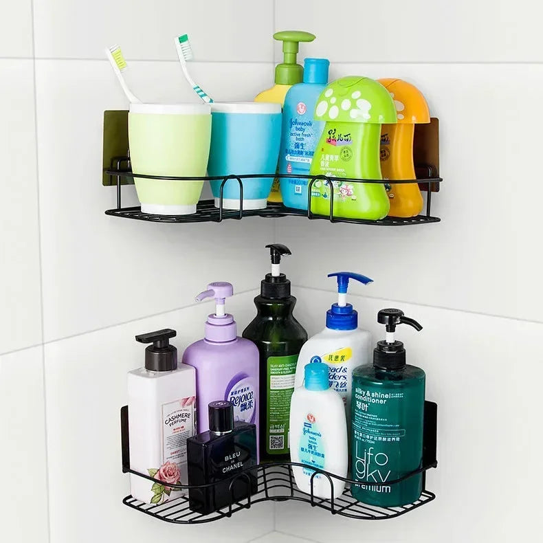 Corner Wall-Mounted Bathroom Shelf