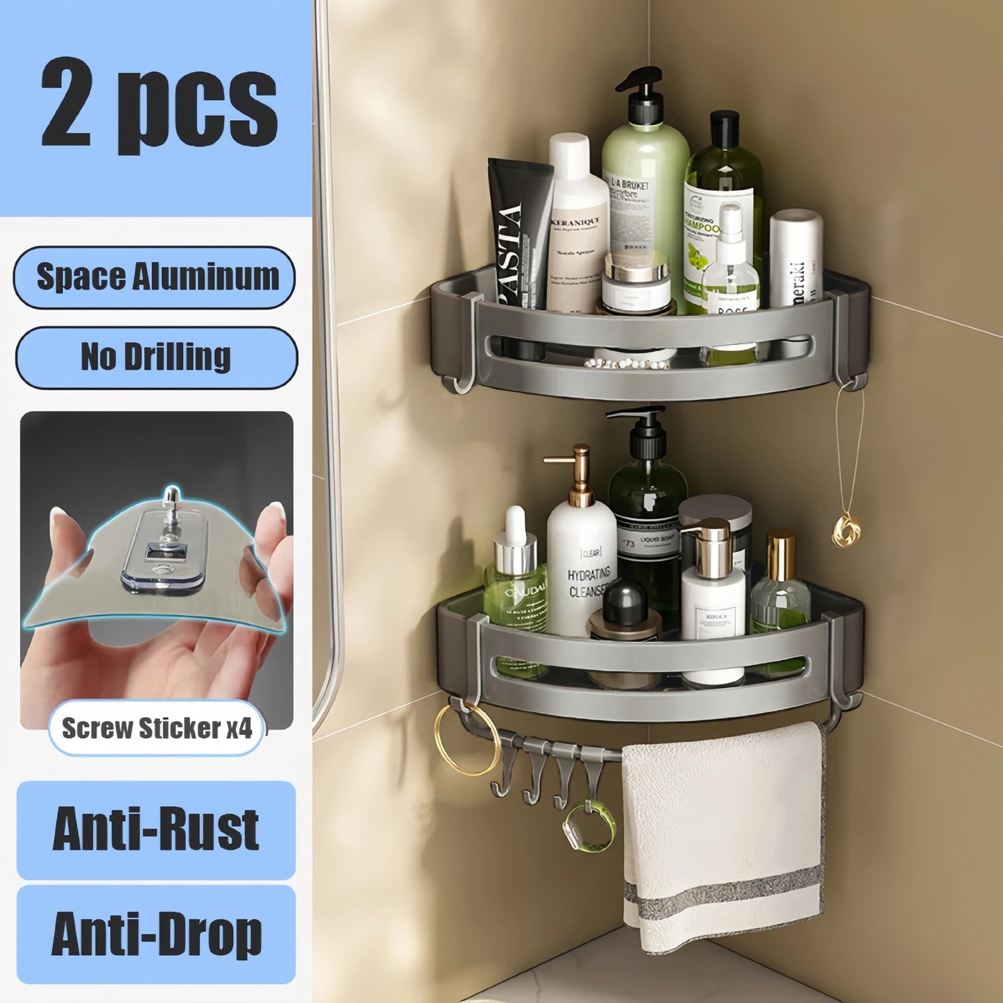 Modern Aluminium Bathroom Rack