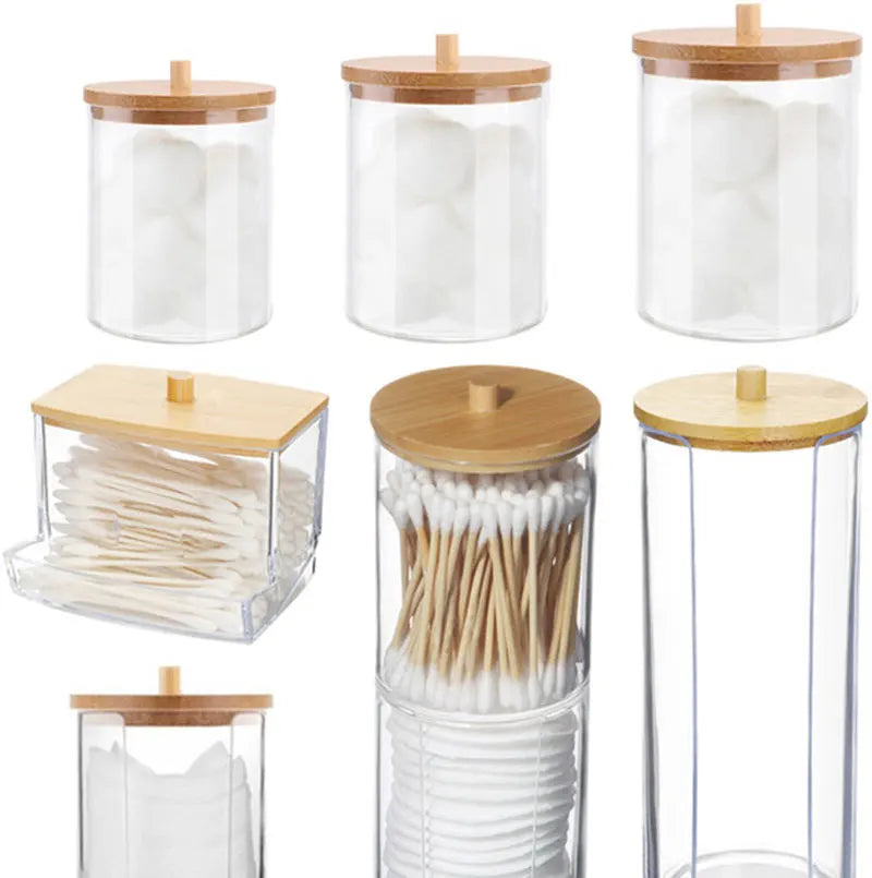 Clear Bathroom Storage Jar