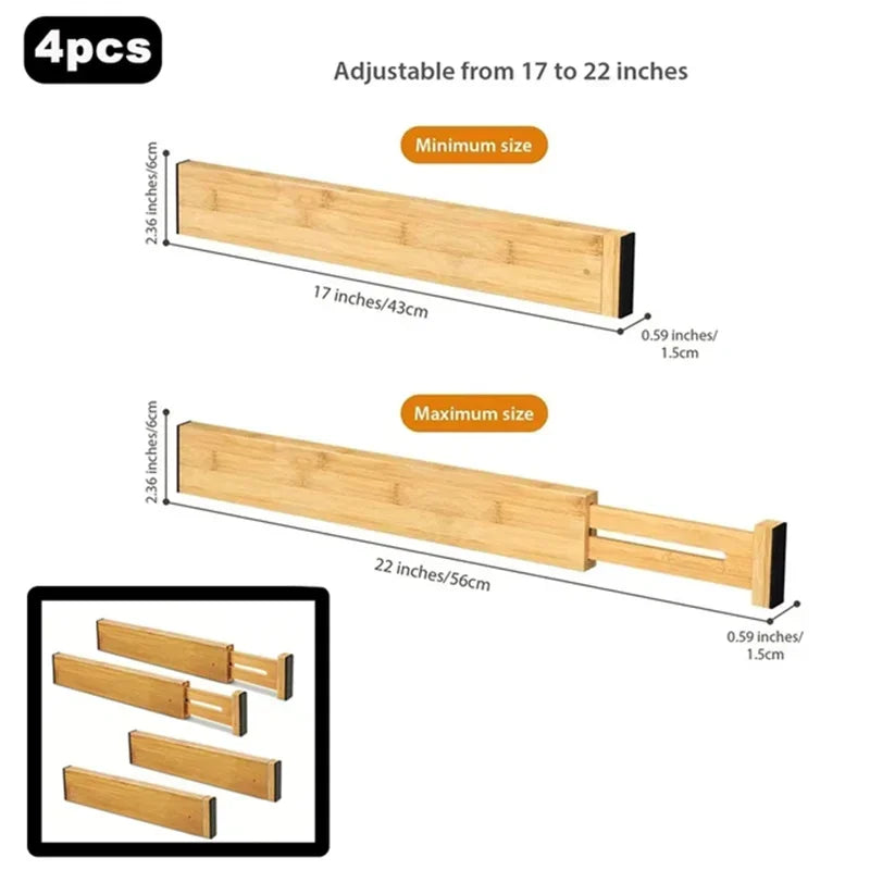 Bamboo Drawer Dividers
