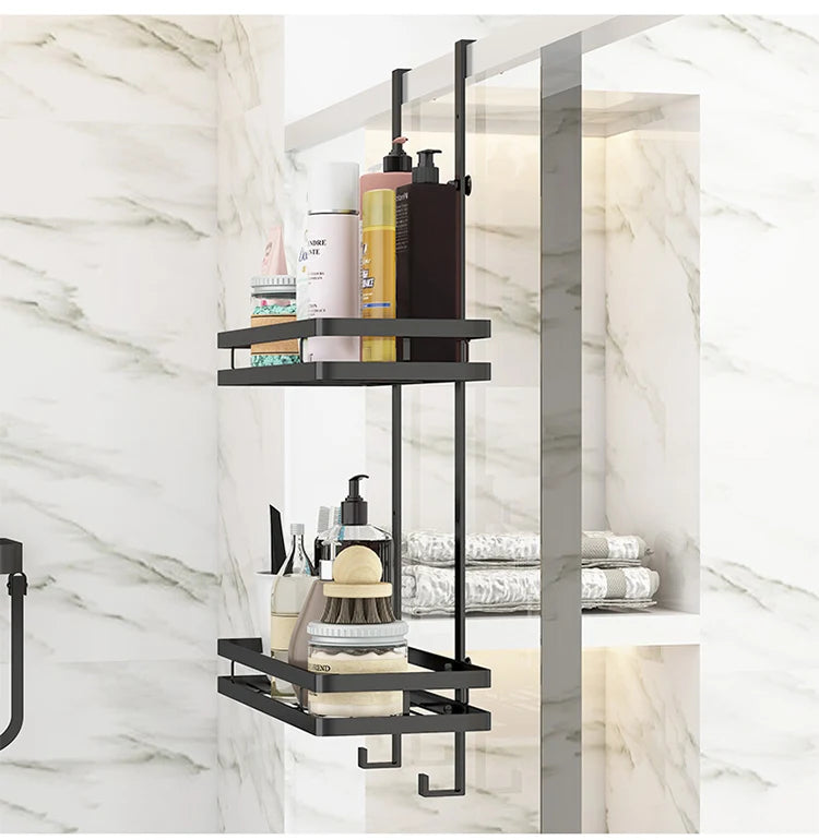 Minimalist No-Drill Bathroom Shelf