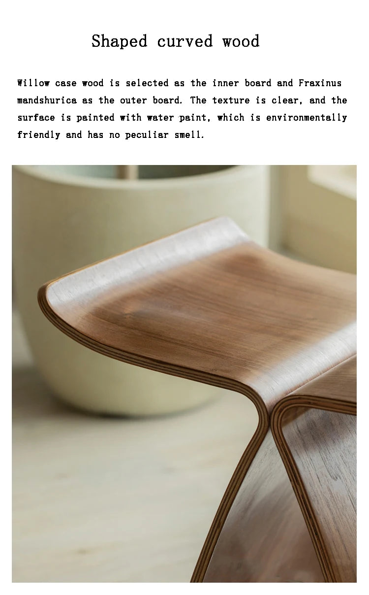 Furniture Butterfly Stool Living Room Sofa Chair Porch Shoe Changing Stool Small Bench Creative Mobile Seat Chair For Leisure