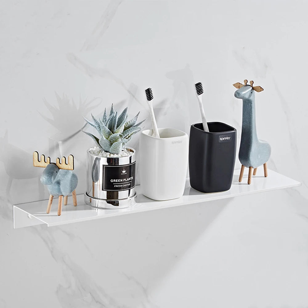 Minimalist Aluminium Bathroom Floating Shelf