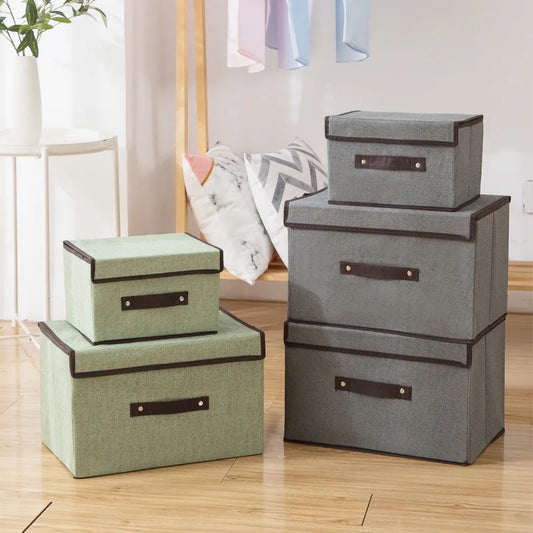 1-2Pcs Foldable Non-Woven Storage Box