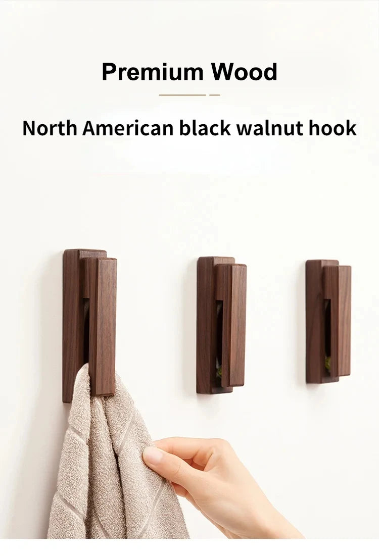 Nordic Wooden Towel Holder