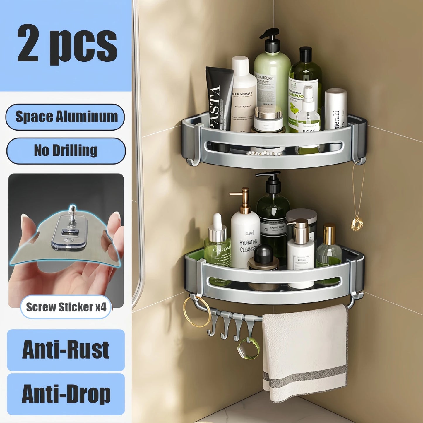 Modern Aluminium Bathroom Rack