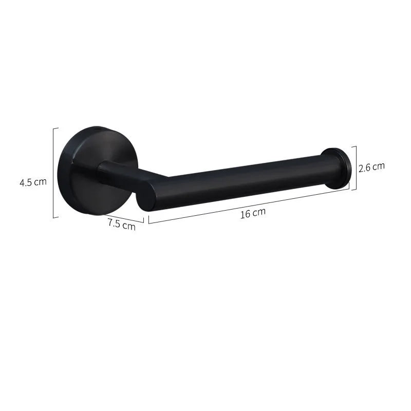 Punch-Free Stainless Steel Toilet Paper Holder