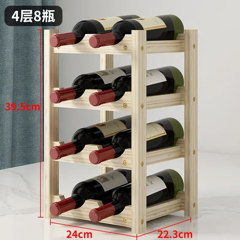 Solid Wood Wine Rack