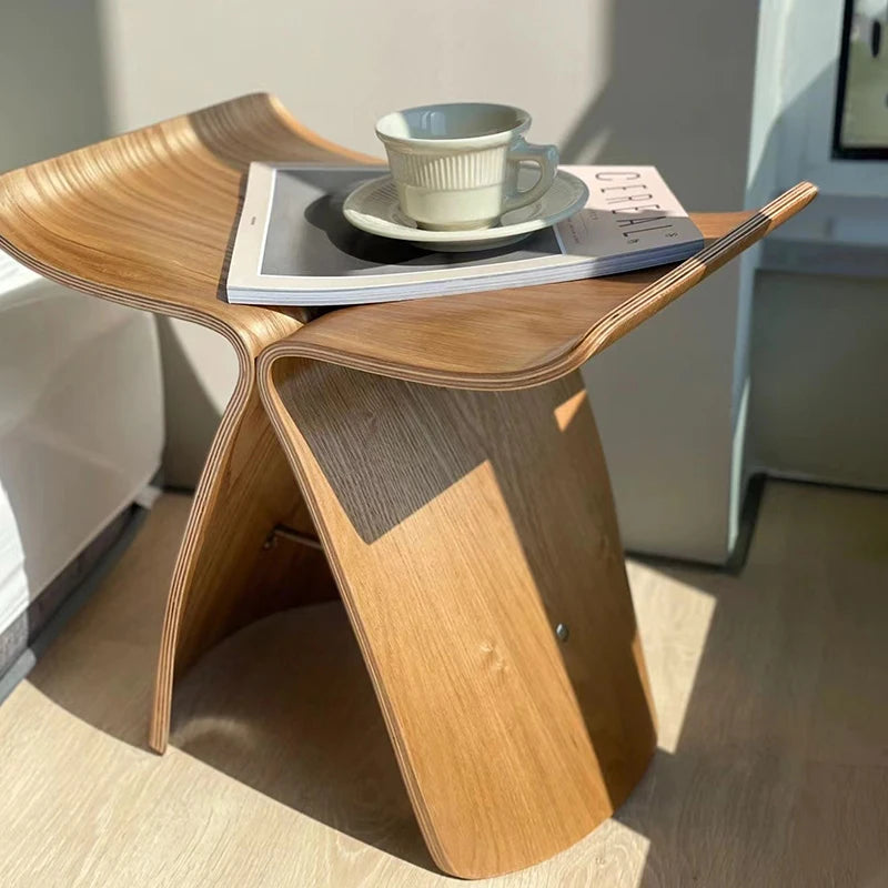 Furniture Butterfly Stool Living Room Sofa Chair Porch Shoe Changing Stool Small Bench Creative Mobile Seat Chair For Leisure