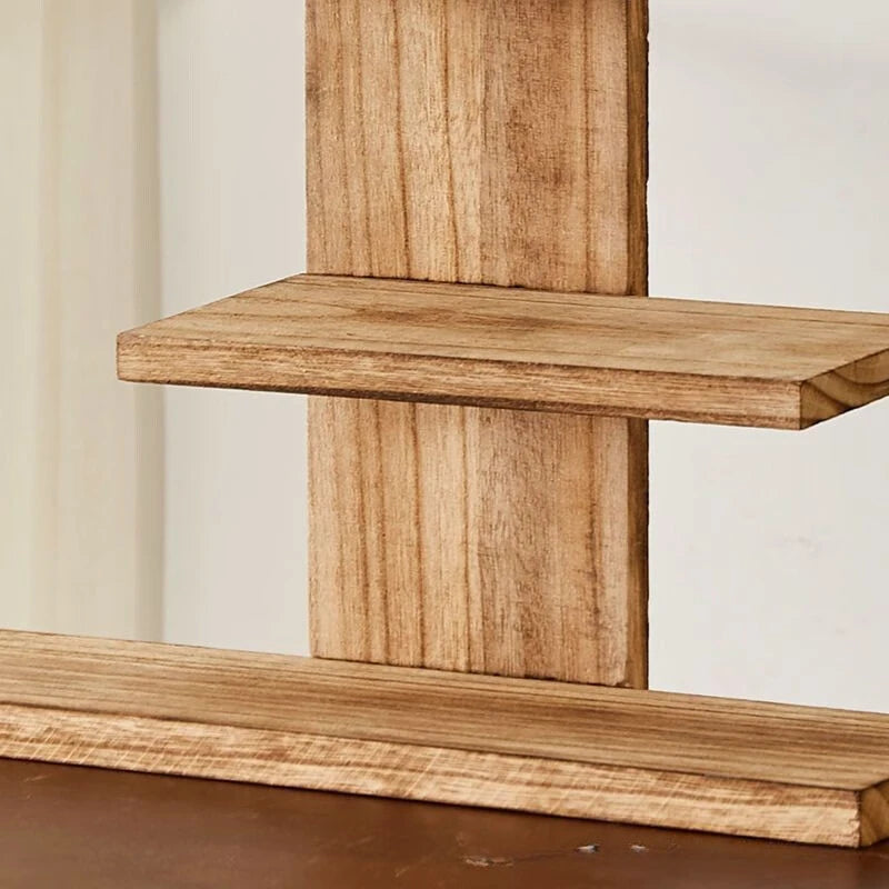 Antique Solid Wood Desktop Rack