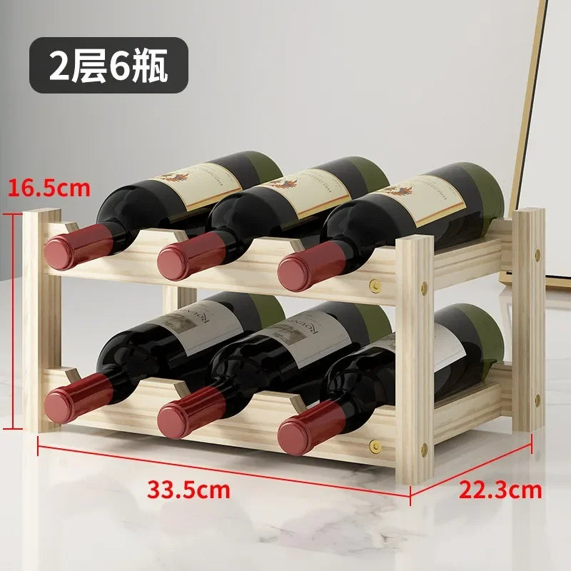 Solid Wood Wine Rack