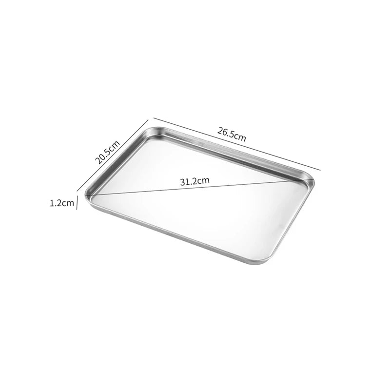 Stainless Steel Shallow Tray