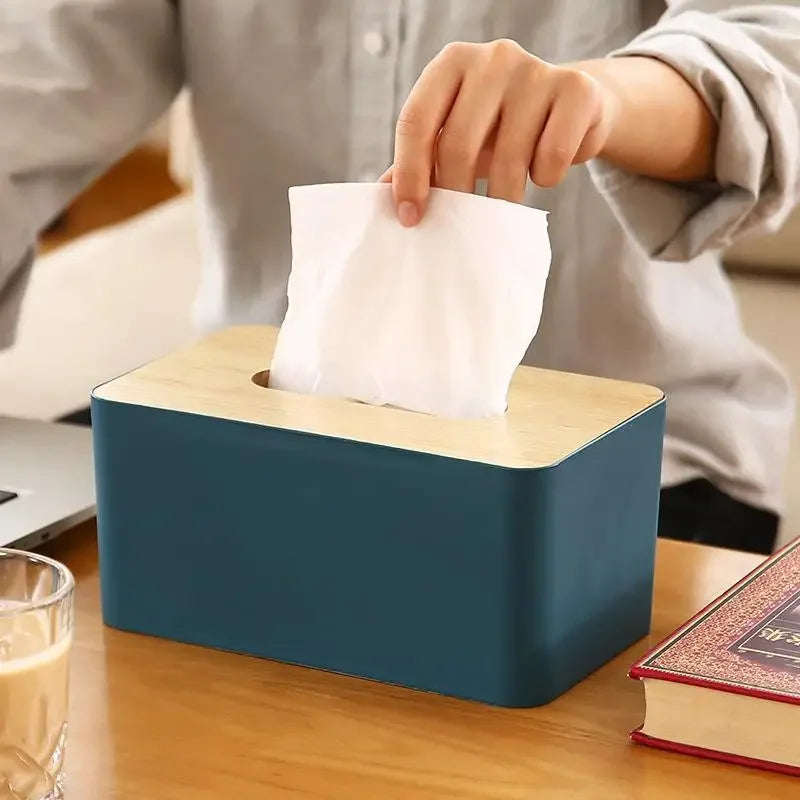 Minimalist Wooden Tissue Box