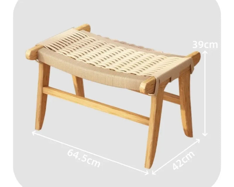 Handwoven Rattan Stool