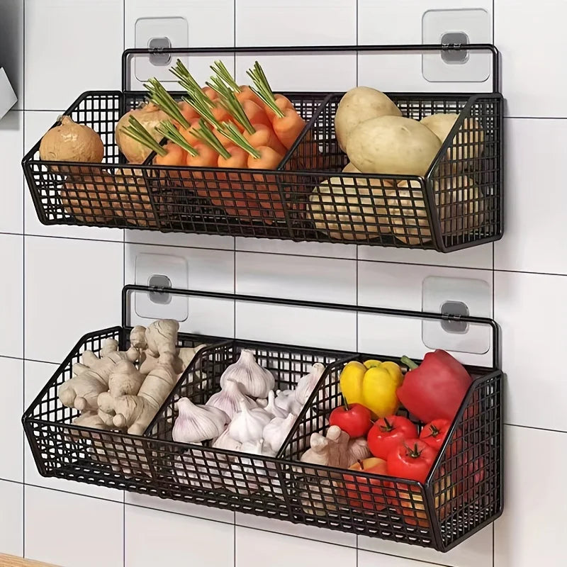 Wall Mounted Kitchen Storage Basket