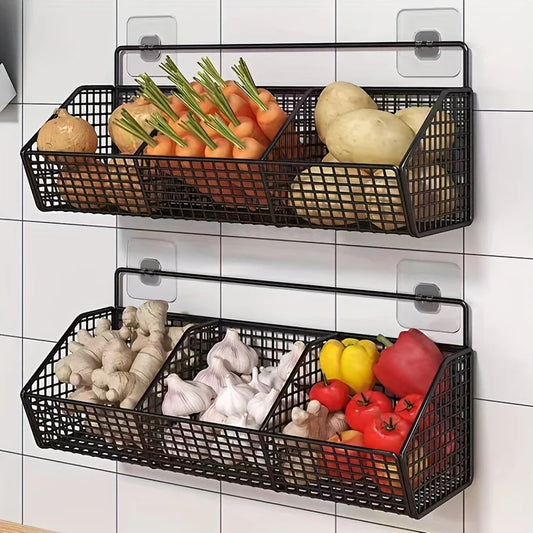 Wall Mounted Kitchen Storage Basket