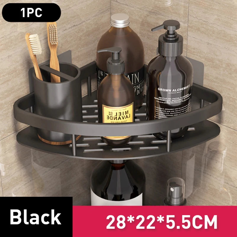 Sleek No-Drill Wall Shelf