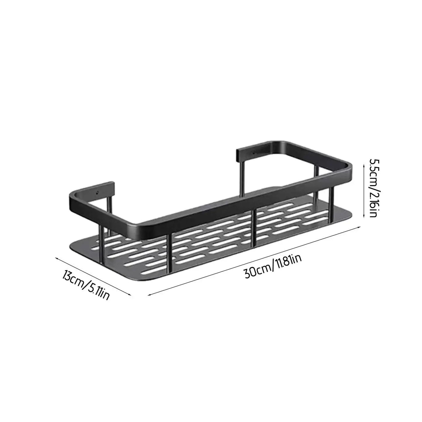 Sleek No-Drill Wall Shelf