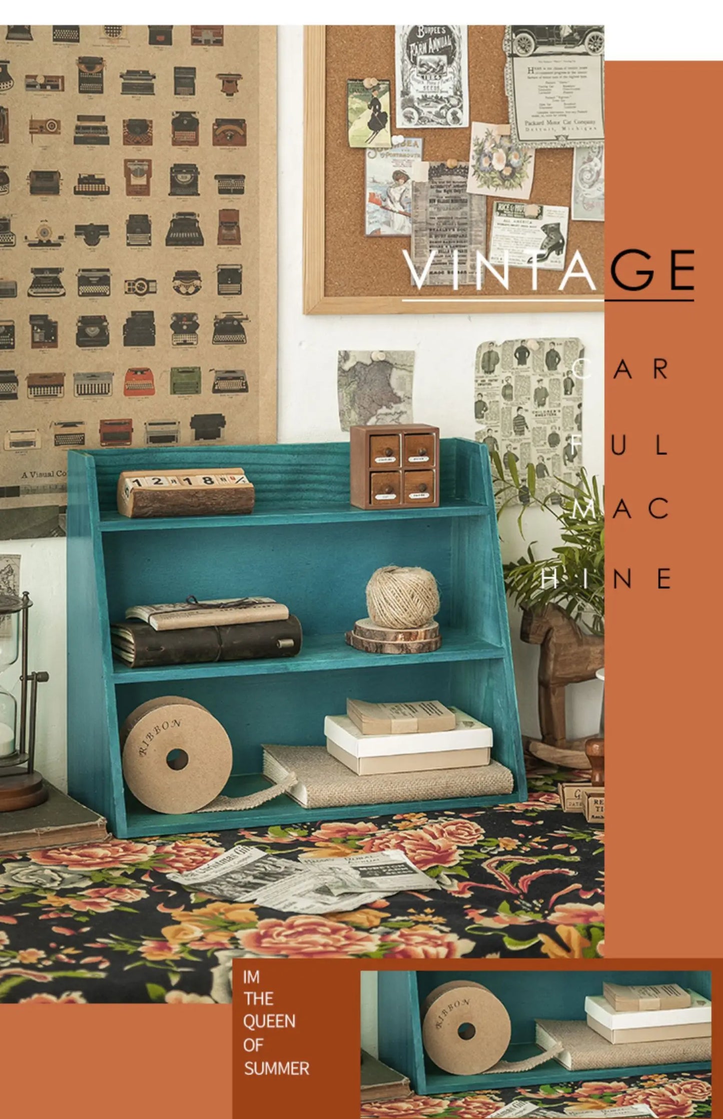 Retro Style Desktop Organizer