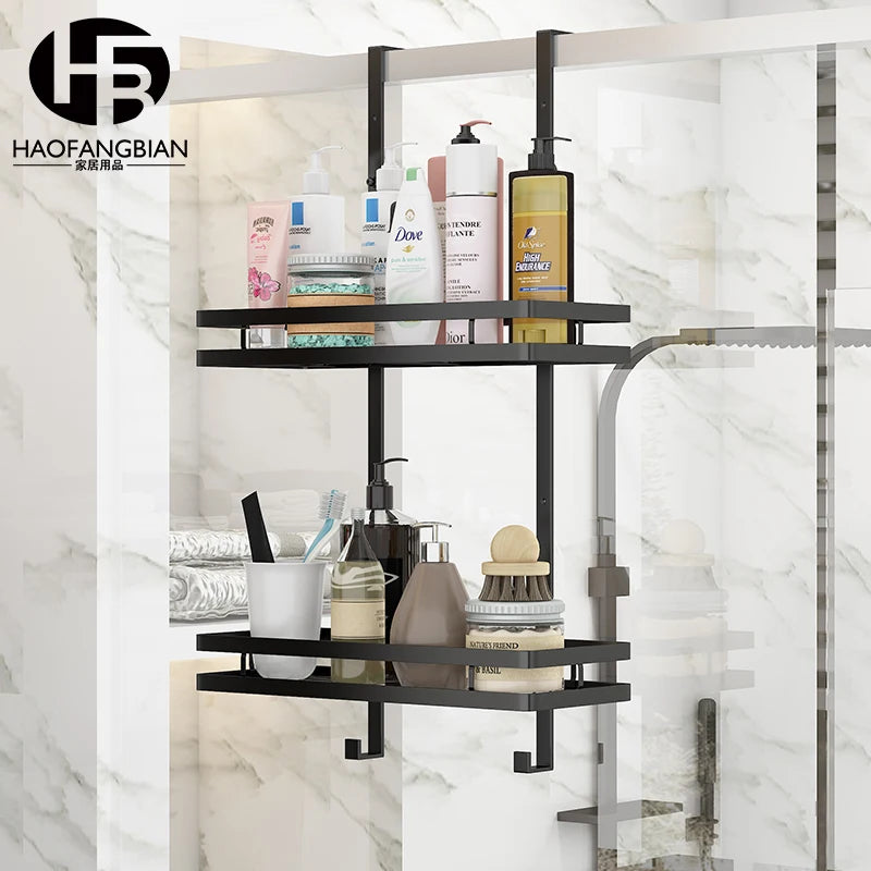 Minimalist No-Drill Bathroom Shelf
