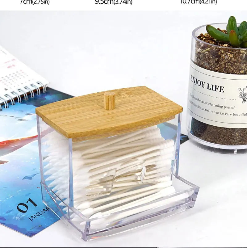 Clear Bathroom Storage Jar