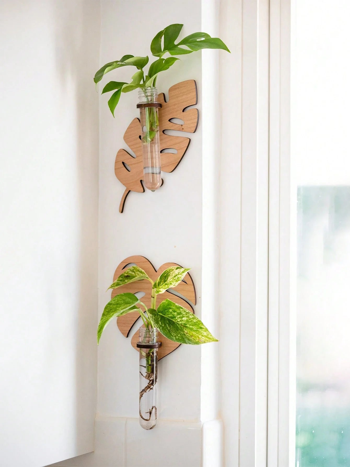 Leaf Design Wall Hanging Planters