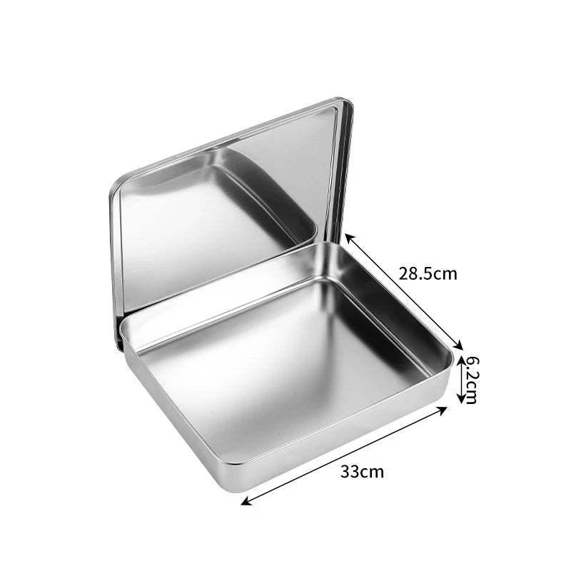 Stainless Steel Food Storage Tray
