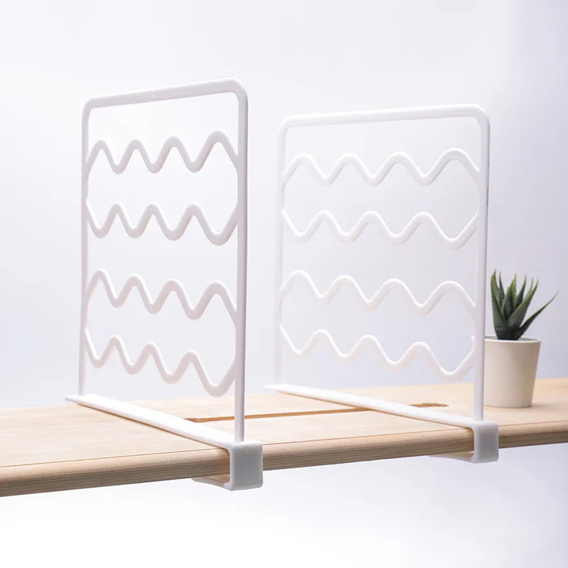 2PCS Closet Organizer Dividers Clear Clothing Separators Organizer Shelving Bedroom Storage Dividers Book Partition Baffle