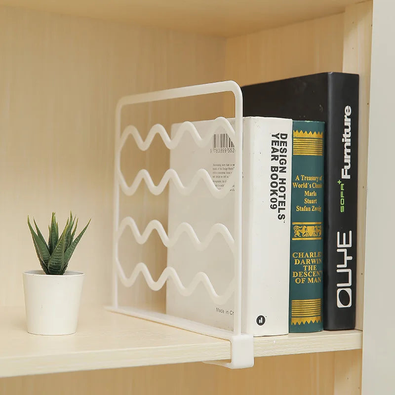 2PCS Closet Organizer Dividers Clear Clothing Separators Organizer Shelving Bedroom Storage Dividers Book Partition Baffle