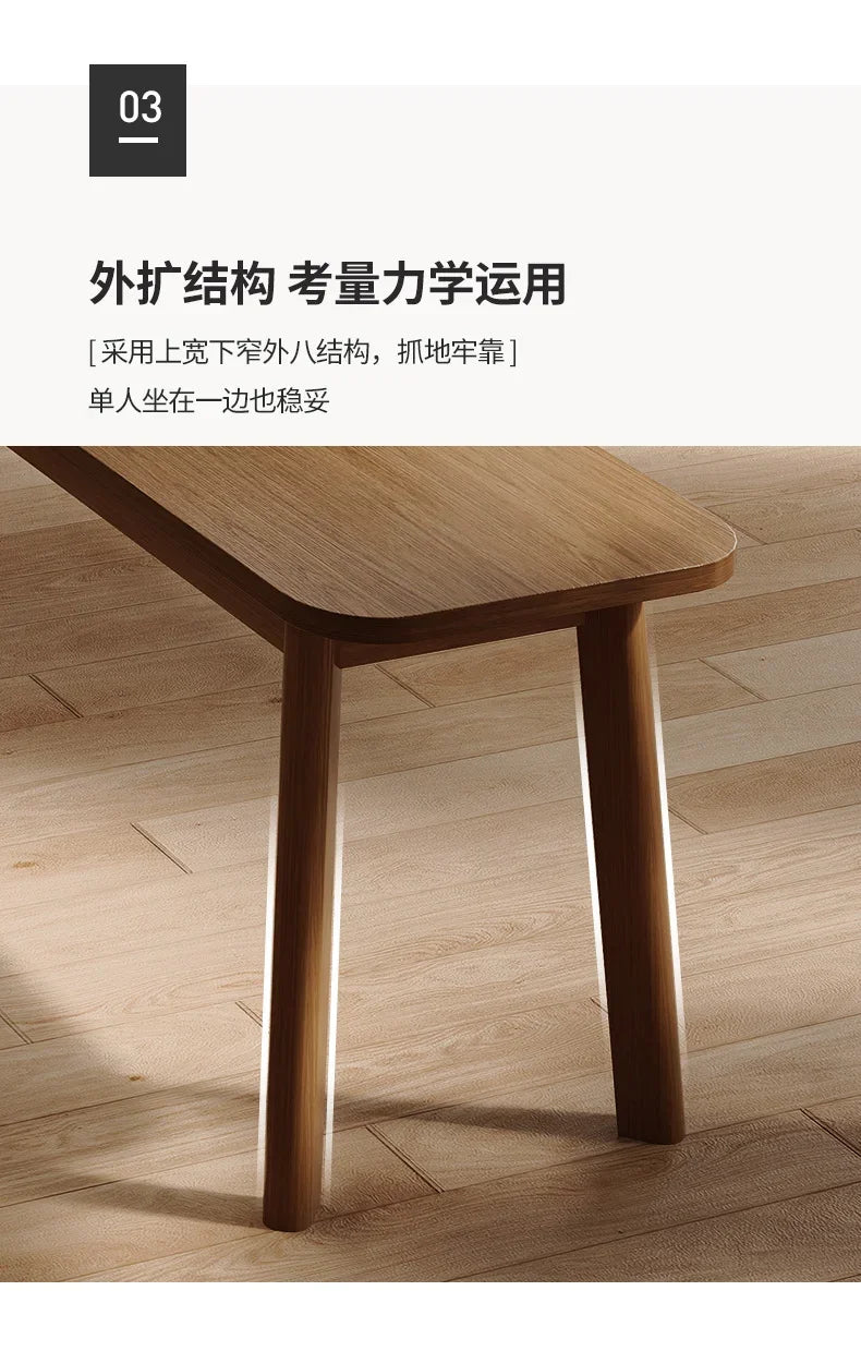 Walnut Bed Tail Stool Household Double Dining bench Can Sit Type Change Shoe Stool Fitting Room Rest Stool Chinese Style