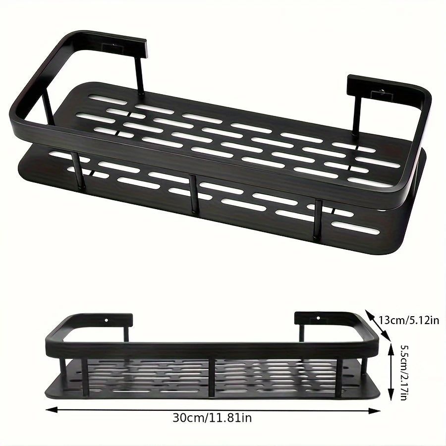Sleek No-Drill Wall Shelf